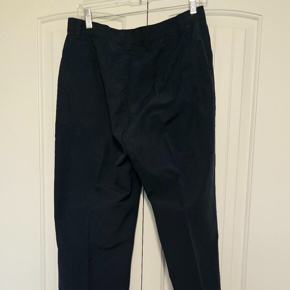 Women's Lauren Ralph Lauren Ripstop Pants Adjustable Snap Hem Navy Blue Size 8 - Picture 2 of 8